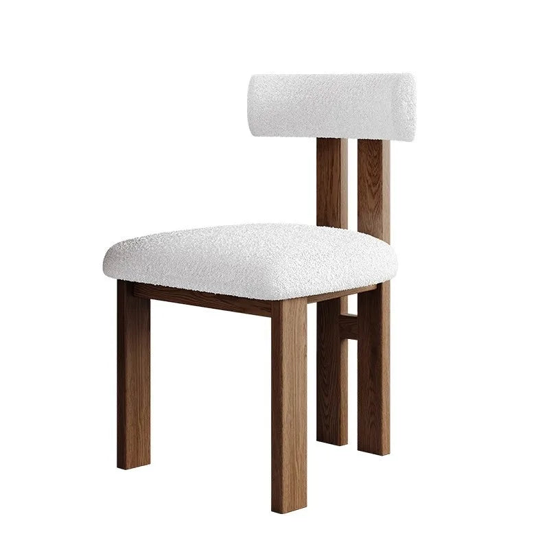 Modern Luxury Dining Room Chair with Ash Wood Frame Fabric Upholstery Designer Style for Home Office Scandinavian Scandi Chic