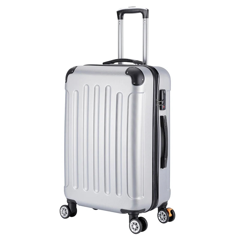 2 Pice Piece Pc Hard Hardside Shell Business Leather Waterproof Carry on Carryon Luggage Set Sets for Women with Spinner Wheels