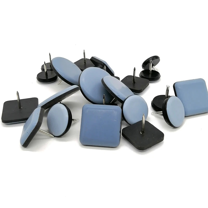 Reusable Square PTFE Furniture Sliders Anti-Slip Table Chair Glides to Protect Floor Carpet Flooring Glider Furniture Pads