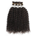 Wholesale  Cheap Jerry Curly Hair Bulk Human Hair for Braiding Natural Color   Remy Human Braiding Hair Bulk Extensions