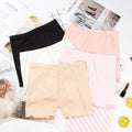 KK044 Newest Boxer Bottoming Safety Paniets Comfortable Simple Solid Color Briefs Threaded Safety Panties for Ladies