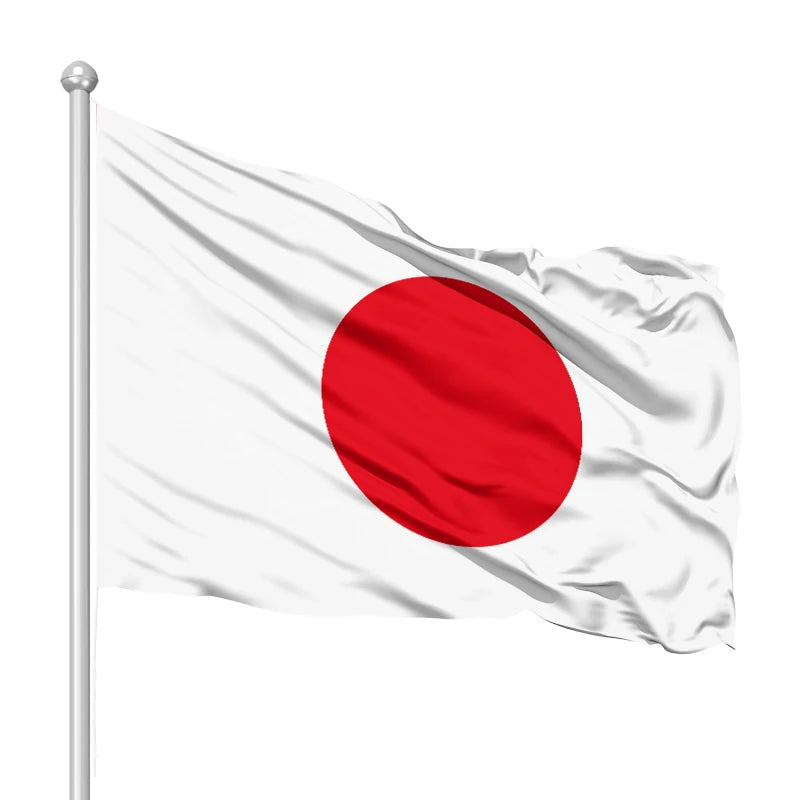 Promotional Product 48h Fast Delivery 3x5ft 100%polyester Japan Flag Outdoor Copper Buckle Custom Japanese Flag