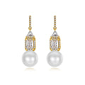 LUOTEEMI White Imitation Pearl Earrings Party Jewelry Earings New Fashion Drop Earrings for Women
