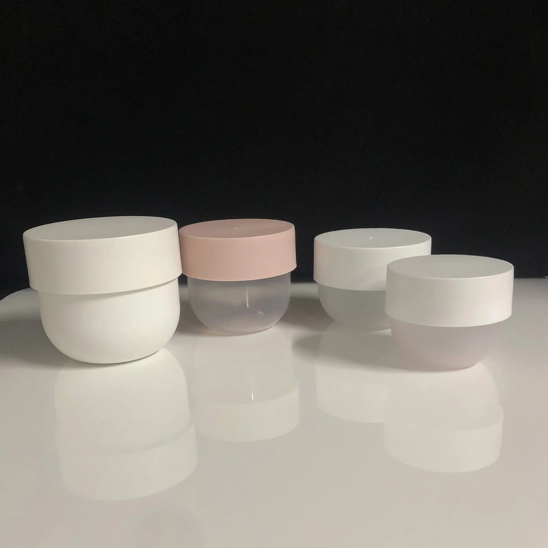 White Labeling 150ml 200ml Cosmetic Plastic Jars for Skin Care Eye Cream Hair Aloe Vera Gel Face Cream Body Scrub Container Jar"