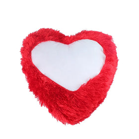 Sublimation Blank Print Nordic Home Comfortable Velvet Plush Sofa Throw Pillow Covers Heart Shape Hidden Zipper Pillow Cases