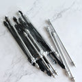 Wholesale 19cm Silver Color Scroll Plastic Sticks for Scroll Invitation Cards