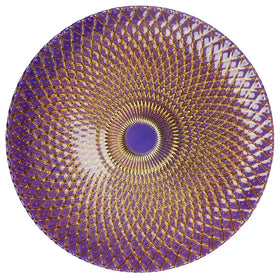 European Style Large Fruit Snacks Plate Western Food Home Shopping Mall Living Room Creative Glass Grid Decorative Dish