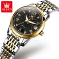 Olevs 6630 Top Brand Luxury Bracelet Lady Gold Watch Week Date Luminous Waterproof Watch Ladies Mechanical Watches