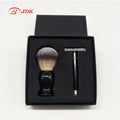 Portable 2pcs Shaving Gift Set Wood razor Synthetic Hair Knot Beard Care Kit