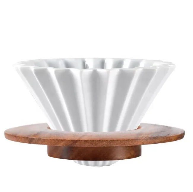 Ceramic Origami Coffee Drip Filter Cup Barista Outdoors Coffee Dripper Filter Cup Coffee Accessories