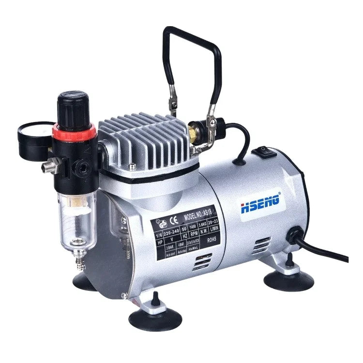 Low Noise Single Cylinder Airbrush Compressor for Hobby AS18-2