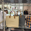 Fashionable Splicing Colors Accept Custom Logo Giftrecycled Material Tote Bag Felt Clothes Shopping Korean Fashion Paper Bags