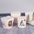 ZJPACK Custom Eco-Friendly Recyclable Kraft Paper Packaging Boxes Disposable Food Grade Matt Lamination Sponge Custom Logo Pasta