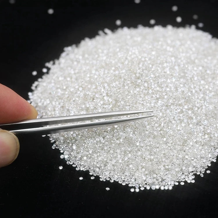 Lab Grown VVS VS1 Certified 0.01CT-0.1CT Round Brilliant Cut Synthetic Diamond HPHT CVD Diamond Per Carat