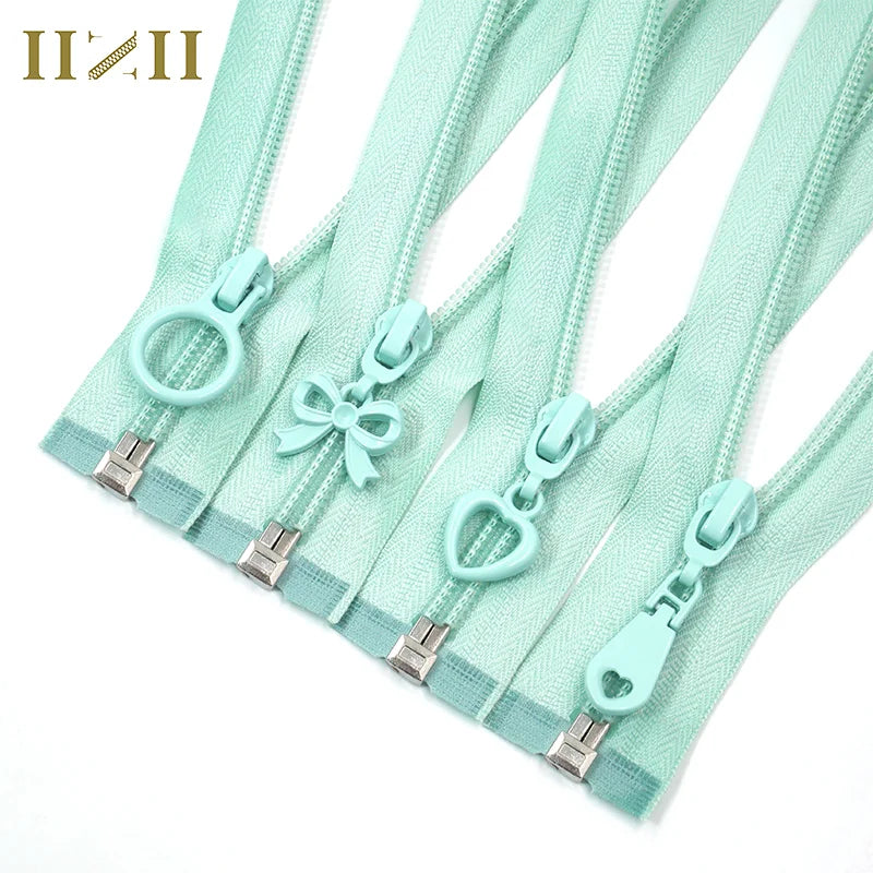 Wholesale 5# Long Nylon Zipper Nylon Coil Zipper Open End Zipper for Sewing Clothing Accessories