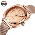 Hannah Martin HM-106 Quartz Watch Lady Rose Gold Bracelet Clock Wristwatches Relogio Feminino Drop Shipping