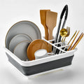 2022 Kitchen Storage Counter Sink Collapsible Dinnerware Drainer Basket Organizer Foldable Dish Drying Rack