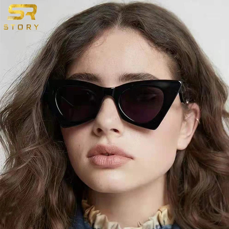 STORY GD67 New Arrival Luxury Sun Glasses Oversized Shades Custom logo Cat Eye Sunglasses Women Men