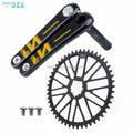 SeeMore 40-52T Road Bike Carbon Crank Set 24mm Spindle Lightweight 3-Bolt Direct Mounting Carbon Road Bike Crank with Chainring
