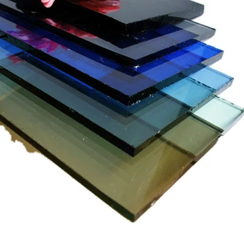 Wholesale Tinted Float Glass Tempered or Laminated Color Glass Sheet for Decoration and Building in Various Thicknesses