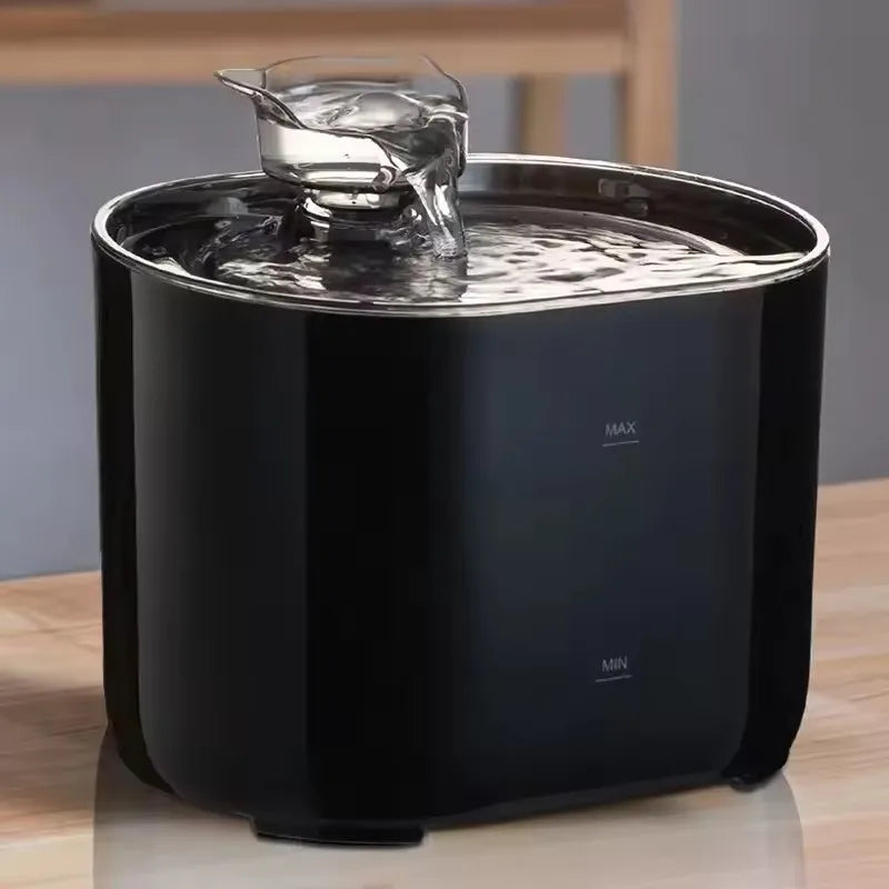 Automatic Portable Pet Fountain Dispenser for Cats Dogs Love-Style Cat Water Fountain Charge-Powered Replacement Filters