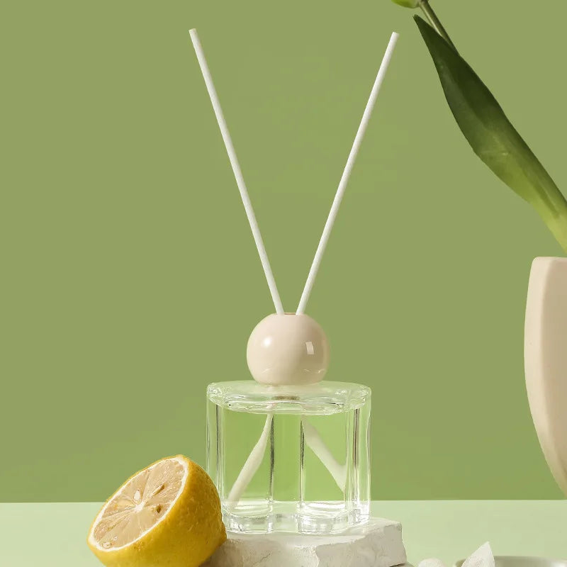 Luxury Modern 120ml Flameless Aroma Diffuser Set Reed Essential Oil for Long-Lasting Fragance in Home Hotel Bedroom