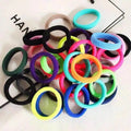 100pcs Elastic Hair Ties Rubber Bands Headdress Ponytail Holder for Girls and Women