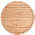 Wholesale Custom Round Decorative Bamboo Wood Tray Plant Pot Small Bamboo Tray for Home Decor Dia 6.24in /16cm H 0.39in