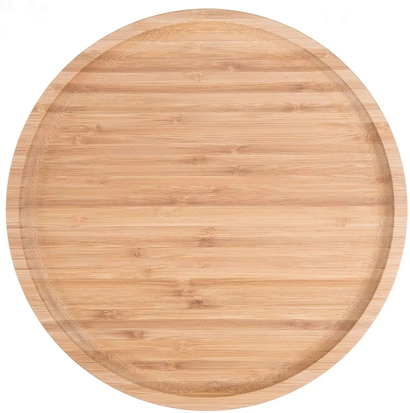 Wholesale Custom Round Decorative Bamboo Wood Tray Plant Pot Small Bamboo Tray for Home Decor Dia 6.24in /16cm H 0.39in