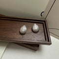 Retro 925 Sterling Silver Chunky Big Shell Shape Stud Earrings Women Boutique Jewelry