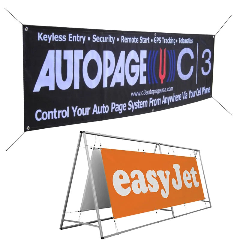 Wholesale Price Outdoor Advertising and Promotional Custom Logo Print Pvc Banner in Roll up Banner Stand