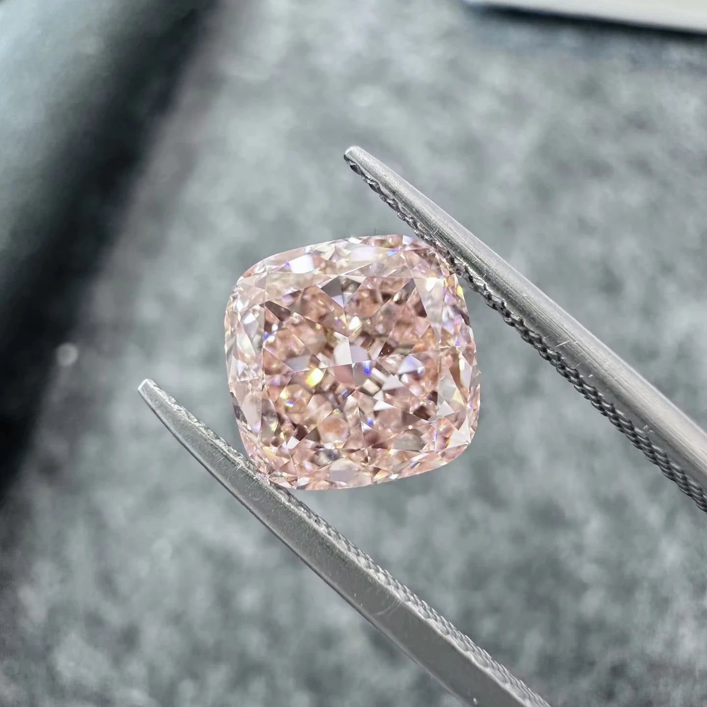 Ready to Ship 3.21ct  Loose Diamonds for Jewelry Making CVD VS1 IGI Lab Grown Diamond Fancy Pink Cushion Cut Lab Grown Diamond