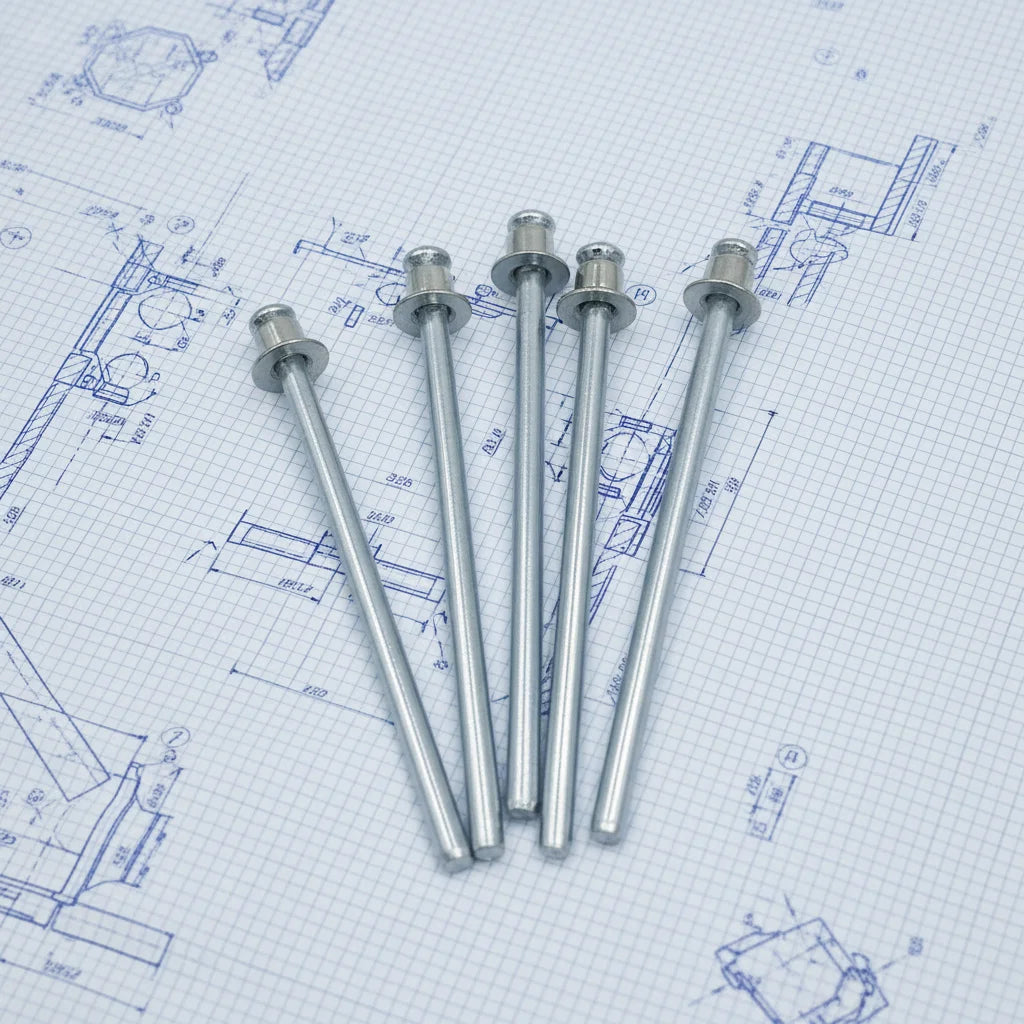 304 Stainless Steel Double Csk Head POP Rivet Sheet Metal Rivet Nail Head Fly Type Blind Rivets 1/8*1/2 With Zinc Plated