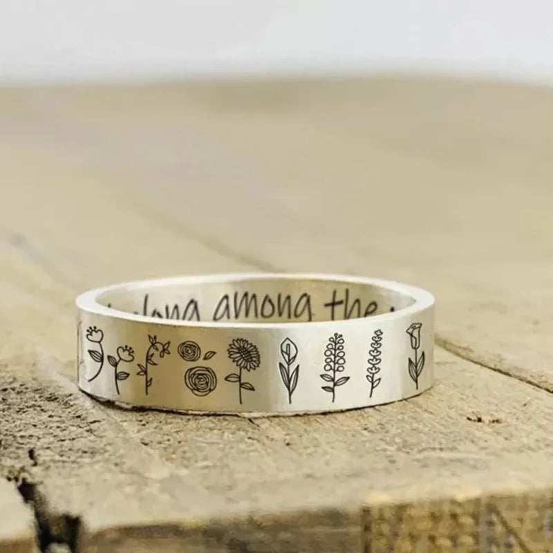 'You Belong Among the Wildflowers' Vintage Vose Vunflower Ring