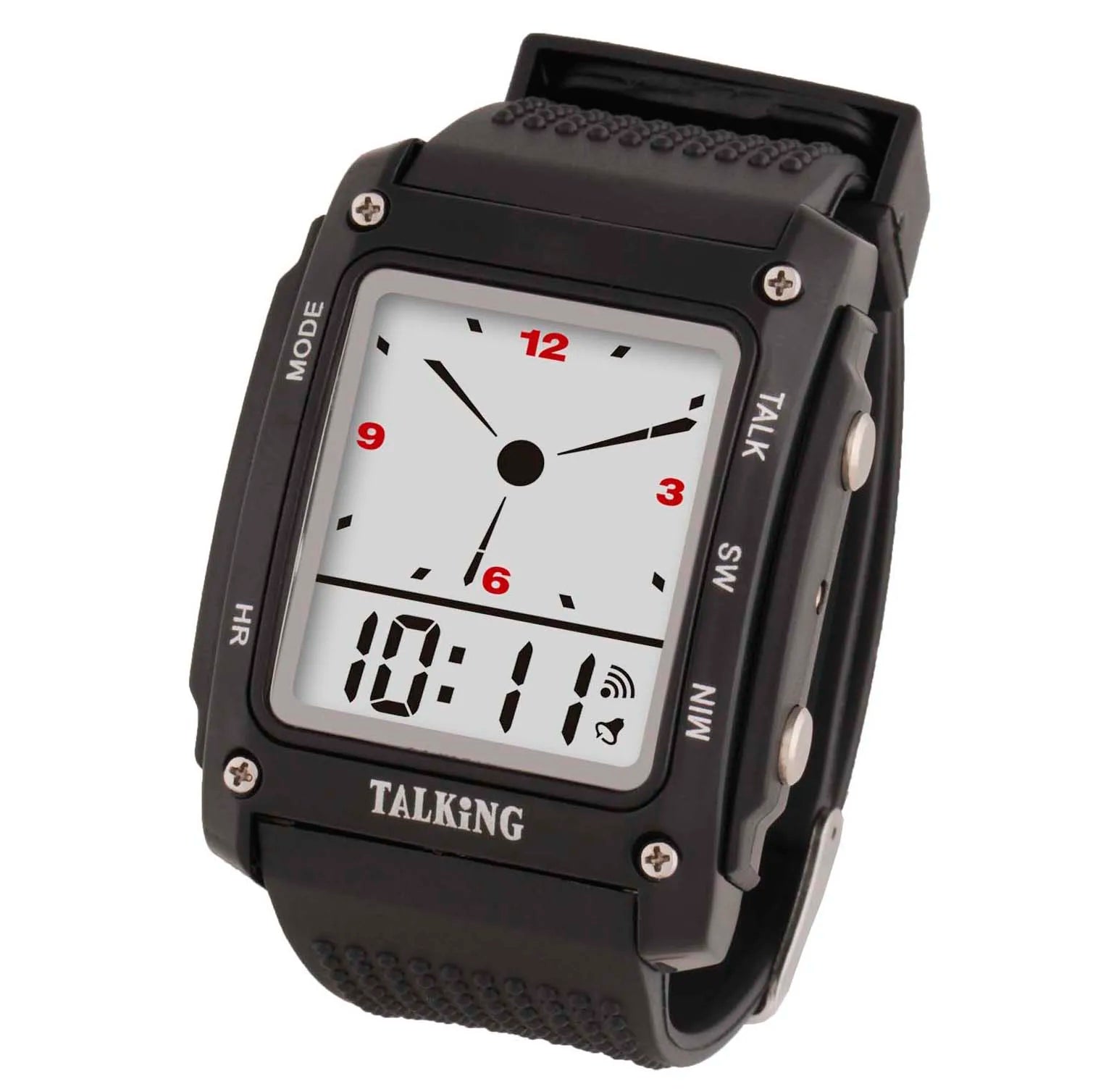 Square Talking Digital Watch Large Numbers and Arrow Daily Alarm Hourly Time Speaks the Time With clear and Loud Voice