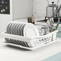 Sesame Latest Kitchen Dish Drainer Rack for Kitchen Counter Sink Holder Plastic Dish Drying Rack