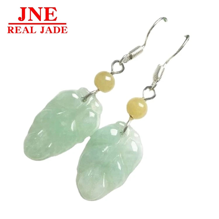 Jadeite One Piece of 925 Silver Jade Earrings