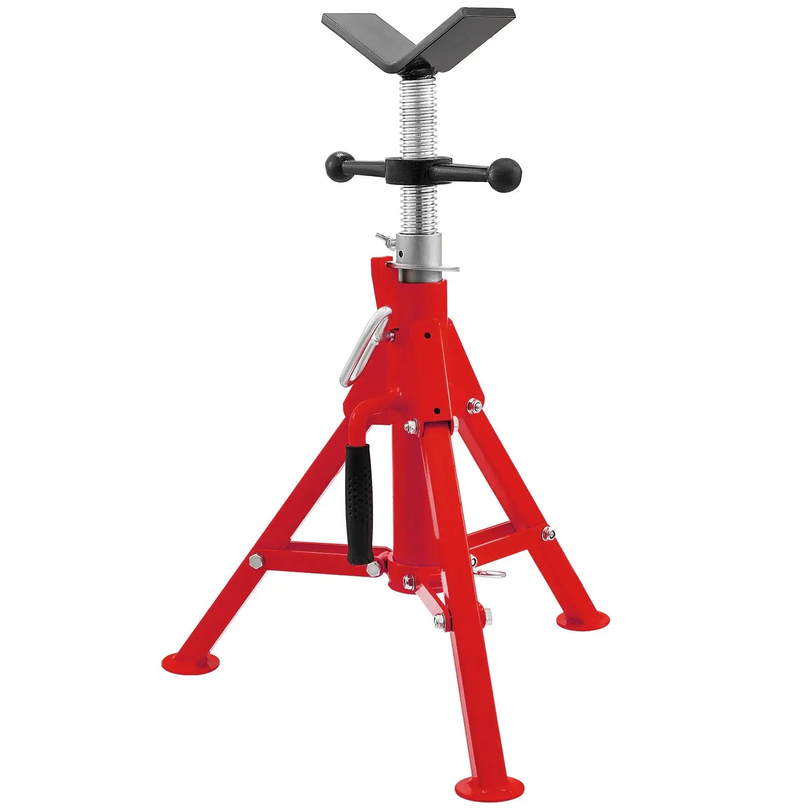 V-Head Folding Pipe Tripod Stand Support for Welding/threading/cutting  with 2500 Lbs Load Capacity