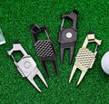 New Design Multi-Function Metal Golf Divot Repair Tool