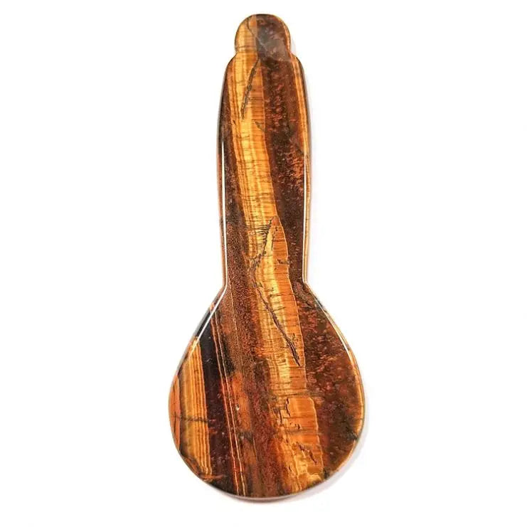 DIY Body Yellow Tiger Eye Jade Stone Gua Sha Scraping Massage Board Tool Set