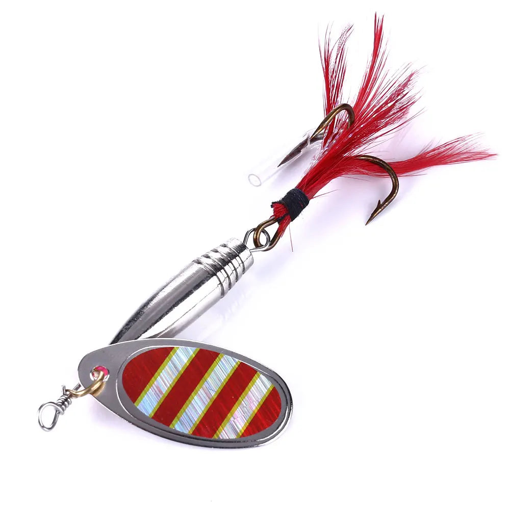 8cm/11g Sequin Spoon Metal Wobble Spinner Baits Wobbler Fishing Tackle Bass Hook Pesca Fishing Lures