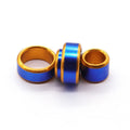 GSF Golden Inner Color With Outside Aluminum Customize Printing Logo Name Year Bird Band Double Side Aluminum Ring