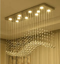 Langju Newest Modern Decorative Gold Hotel Lobby Villa Bedroom Indoor Luxury Ring Hanging Crystal Pendant Lamp