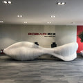 Large Solid Surnface Hotel Lobby Mall Spa Company Clinic Reception Counter Waiting Area Custom Size Reception Desk