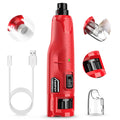 Custom Quiet 45db 6-Speed Dog Nail Grinder with 2 LED Lights Grooming Tools for Large Medium Small Puppy Dogs Cats