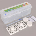 NFS2022 Custom Ziplock Bag Storage Organizer Aluminum Tin Foil Plastic Wrap Dispenser With Slide Cutter