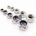 DIN985 M2 M2.5 M3 M4 M5 M6 M7 M8 M10 M12 M14 M16 M18 M20 M22 M24 M27 Self-locking Nuts Hex Nylon Lock Nut