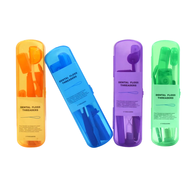 8Pcs Dental Tools Portable Orthodontic Toothbrush Kit Toothbrush Box Oral Care Kit Dental Travel Kit