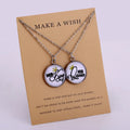 Gift for Her His Birthday Wedding Bridesmaid Gift Statement Jewelry Her King His Queen Couple Pendant Necklace for Women