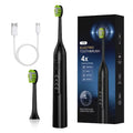 Rechargeable Smart Sonic Toothbrush Type-C 4 Modes IPX7 Waterproof Adult Teeth Cleaner with 2-Min Timer & 120-Day Runtime